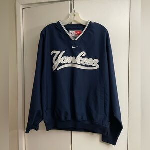 Vintage Yankees Navy Waterproof Pullover- NIKE, Size M